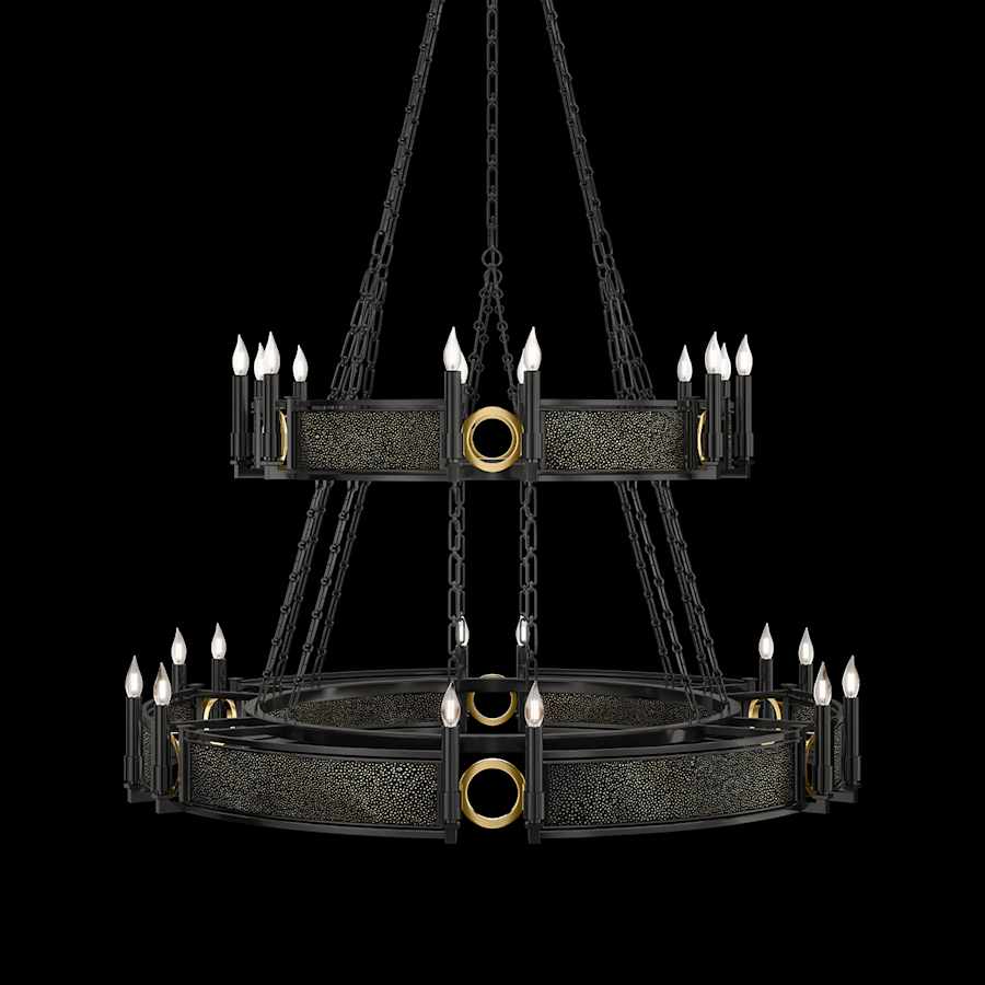 Fine Art Handcrafted Lighting Mirage 24 Light 50" Wide Taper Candle Style Chandelier