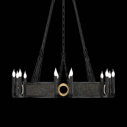 Fine Art Handcrafted Lighting Mirage 12 Light 36" Wide Taper Candle Style Chandelier