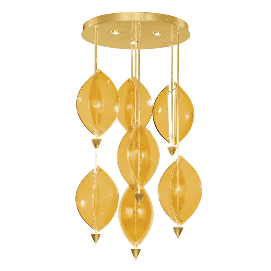 Fine Art Handcrafted Lighting Embark 3 Light 40" Wide LED Multi Light Pendant