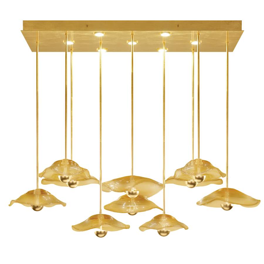 Fine Art Handcrafted Lighting Embark 7 Light 62" Wide LED Linear Pendant