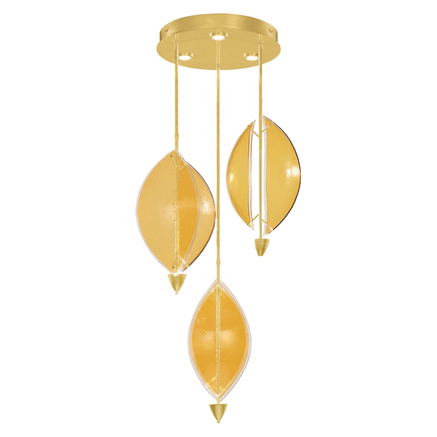 Fine Art Handcrafted Lighting Embark 3 Light 29" Wide LED Multi Light Pendant