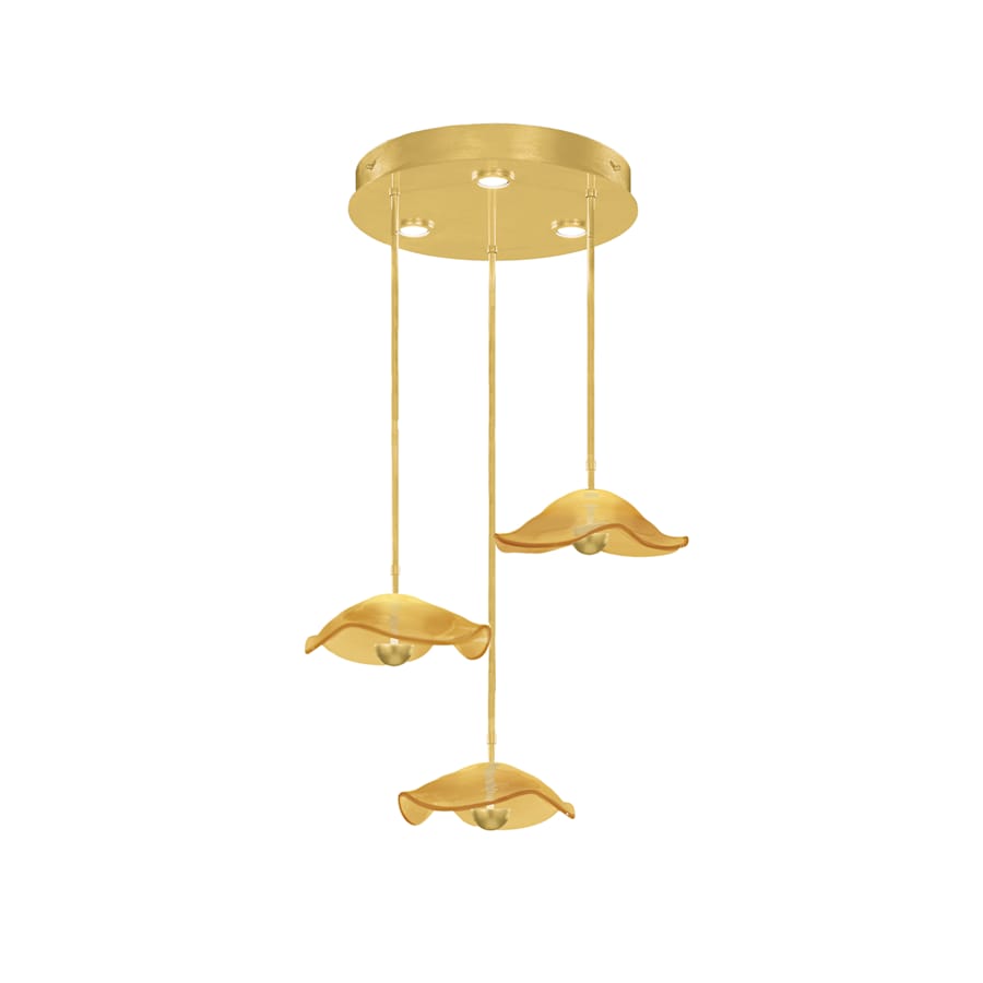 Fine Art Handcrafted Lighting Embark 3 Light 32" Wide LED Multi Light Pendant