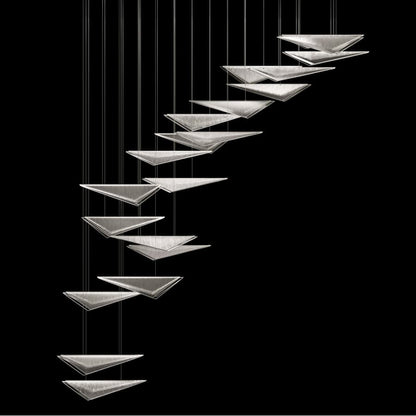 Fine Art Handcrafted Lighting Volo 8 Light 61" Wide LED Abstract Linear Pendant