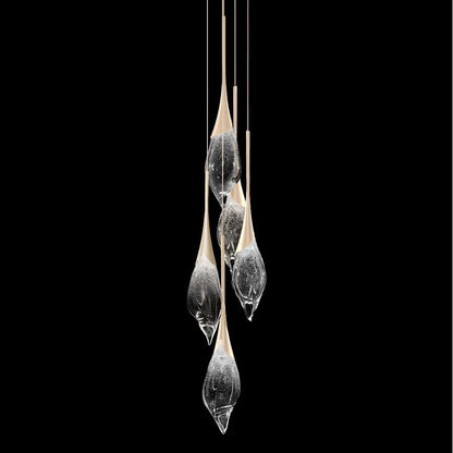 Fine Art Handcrafted Lighting Mayu 13" Wide LED Multi Light Pendant
