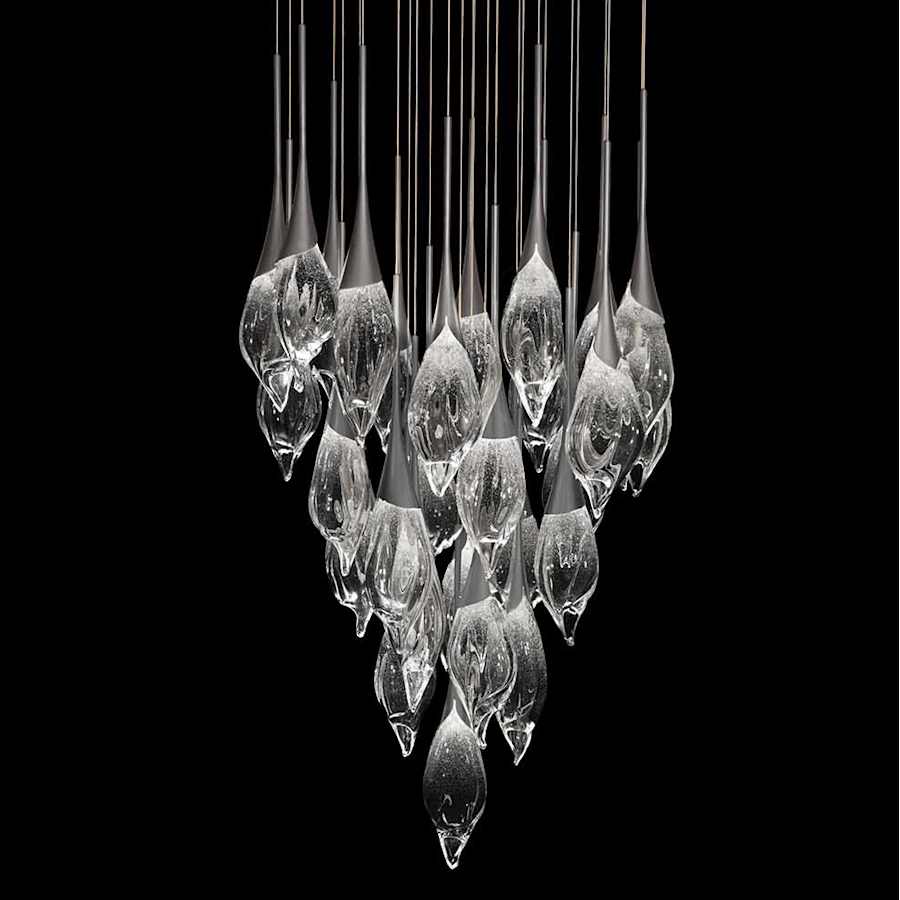 Fine Art Handcrafted Lighting Mayu 33" Wide LED 28 Light Pendant