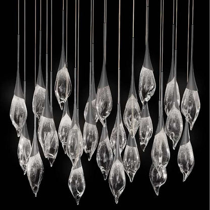 Fine Art Handcrafted Lighting Mayu 54" Wide LED 26 Light Linear Pendant