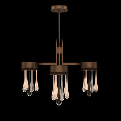 Fine Art Handcrafted Lighting Rain 33" Wide LED Multi Light Pendant