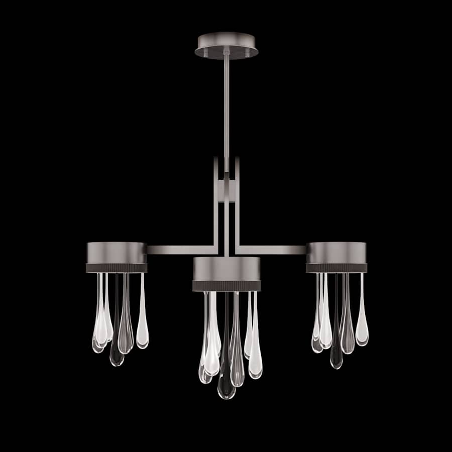 Fine Art Handcrafted Lighting Rain 33" Wide LED Multi Light Pendant