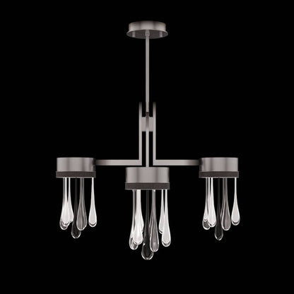 Fine Art Handcrafted Lighting Rain 33" Wide LED Multi Light Pendant