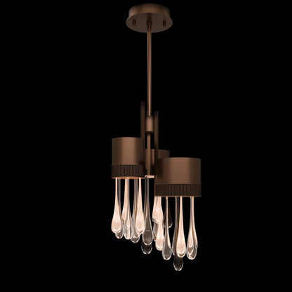 Fine Art Handcrafted Lighting Rain 17" Wide LED Multi Light Pendant