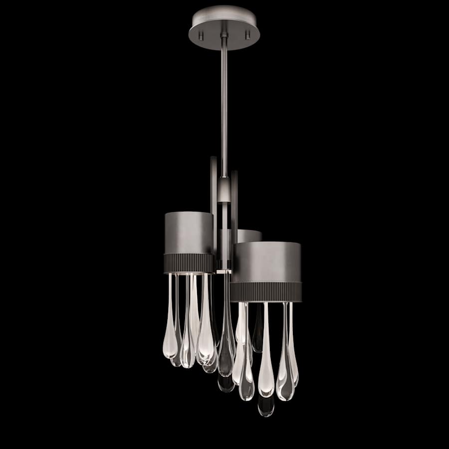 Fine Art Handcrafted Lighting Rain 17" Wide LED Multi Light Pendant