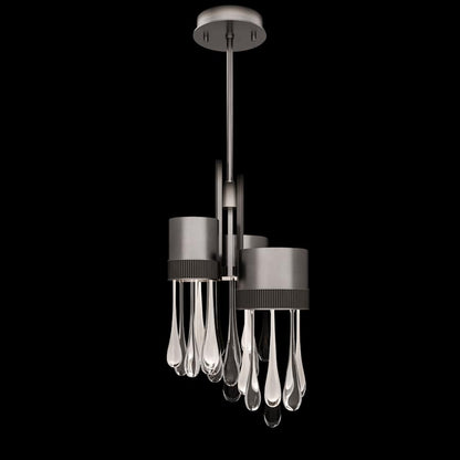 Fine Art Handcrafted Lighting Rain 17" Wide LED Multi Light Pendant