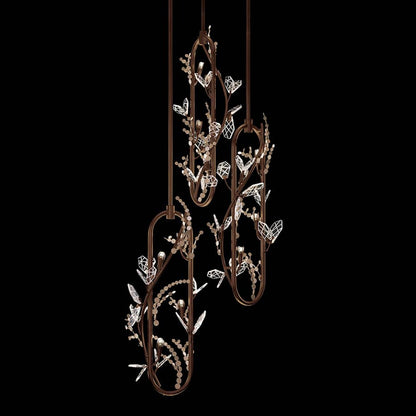 Fine Art Handcrafted Lighting Volare 25" Wide Multi Light Pendant