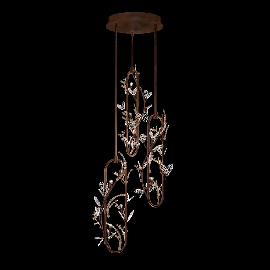 Fine Art Handcrafted Lighting Volare 25" Wide Multi Light Pendant