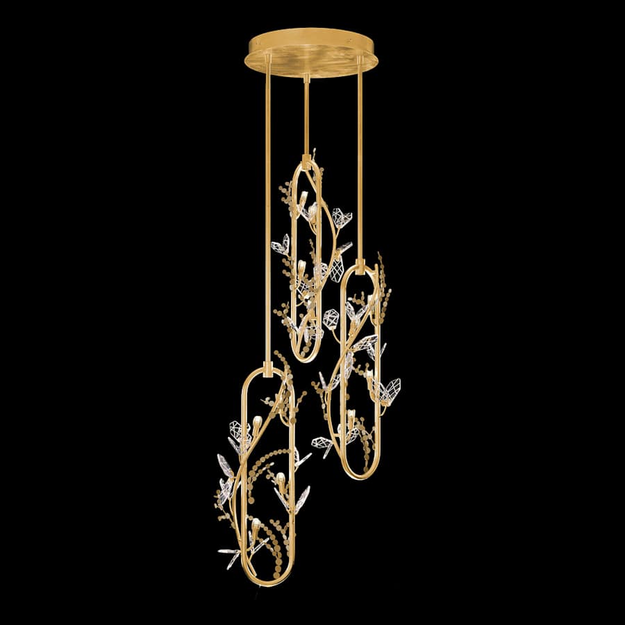 Fine Art Handcrafted Lighting Volare 25" Wide Multi Light Pendant