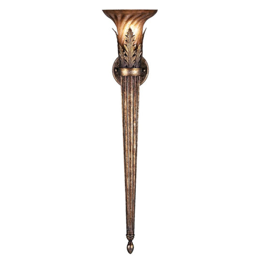 Fine Art Handcrafted Lighting A Midsummer Night's Dream Single-Light Wallchiere Sconce with Hand-Blown Glass Diffuser