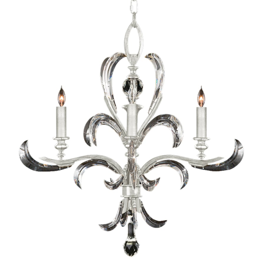 Fine Art Handcrafted Lighting Beveled Arcs 4 Light 28" Wide Crystal Chandelier
