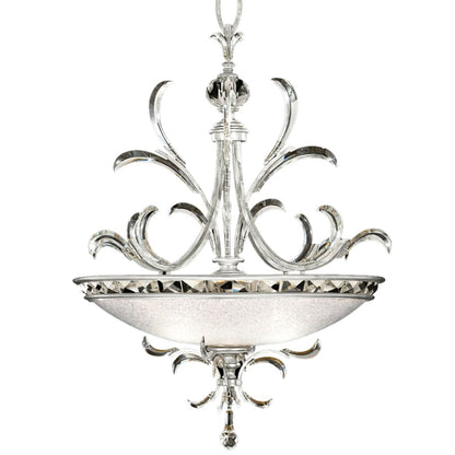 Fine Art Handcrafted Lighting Beveled Arcs 3 Light 44" Wide Crystal Pendant