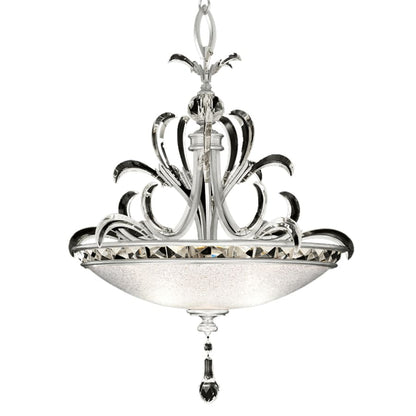 Fine Art Handcrafted Lighting Beveled Arcs 3 Light 32" Wide Crystal Pendant