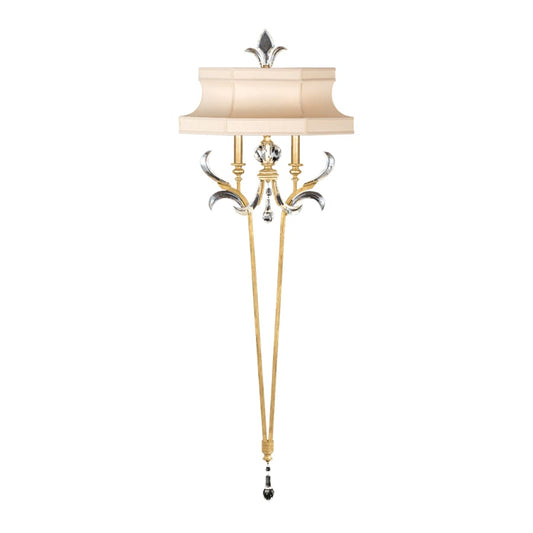 Fine Art Handcrafted Lighting Beveled Arcs 2 Light 66" Tall Wall Sconce