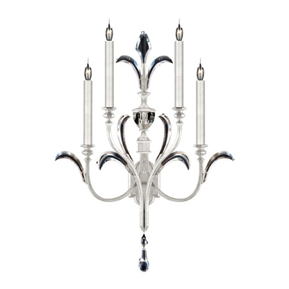 Fine Art Handcrafted Lighting Beveled Arcs 4 Light 36" Tall Wall Sconce