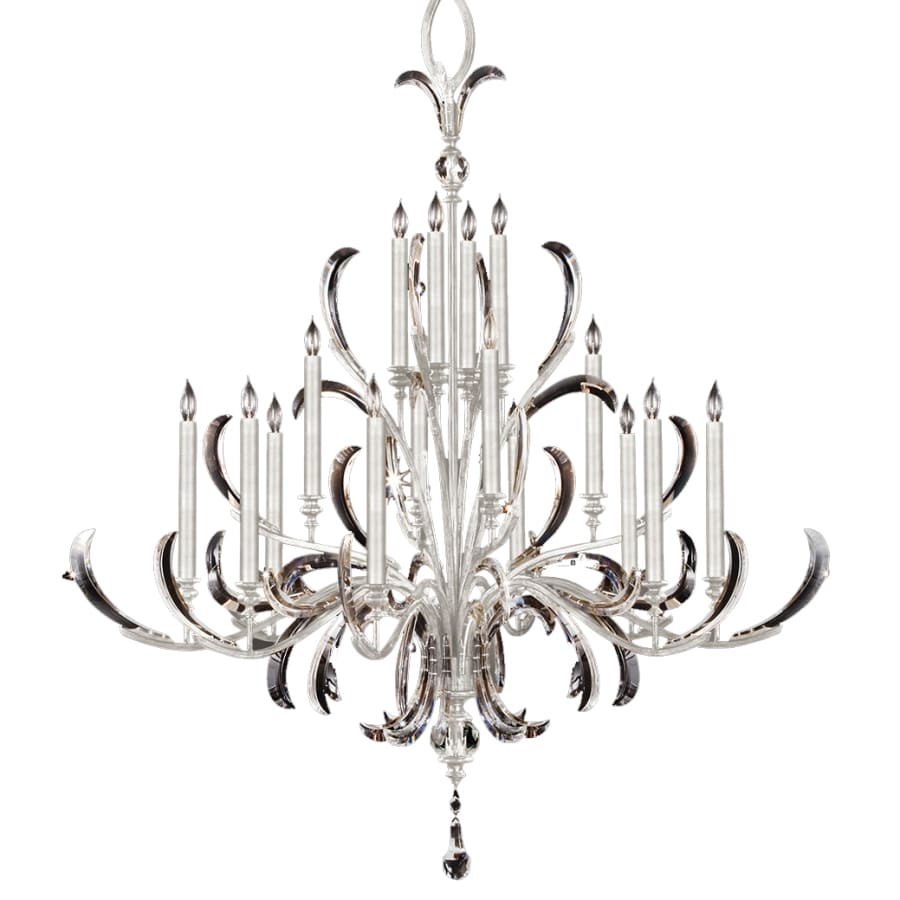 Fine Art Handcrafted Lighting Beveled Arcs 16 Light 58" Wide Crystal Chandelier