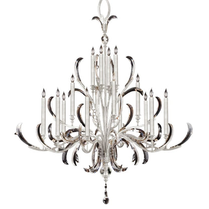 Fine Art Handcrafted Lighting Beveled Arcs 16 Light 58" Wide Crystal Chandelier