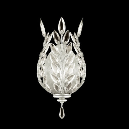 Fine Art Handcrafted Lighting Crystal Laurel 17" Tall Wall Sconce