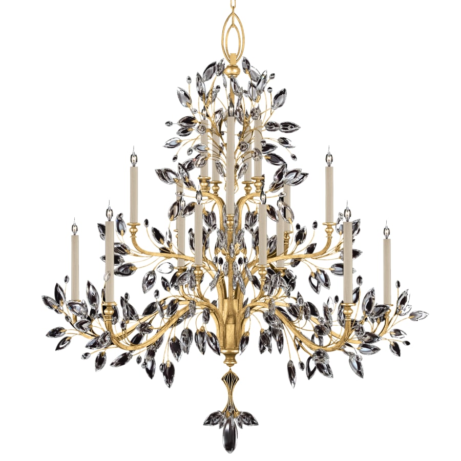 Fine Art Handcrafted Lighting Crystal Laurel 20 Light 75" Wide Crystal Chandelier
