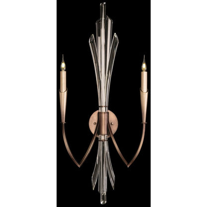 Fine Art Handcrafted Lighting Trevi 2 Light 33" Tall Wall Sconce