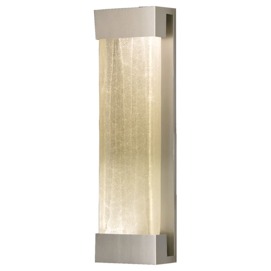 Fine Art Handcrafted Lighting Crystal Bakehouse 7x24 Two-Light Wall Sconce with Rectangular Crystal Spires Fused Glass Panel