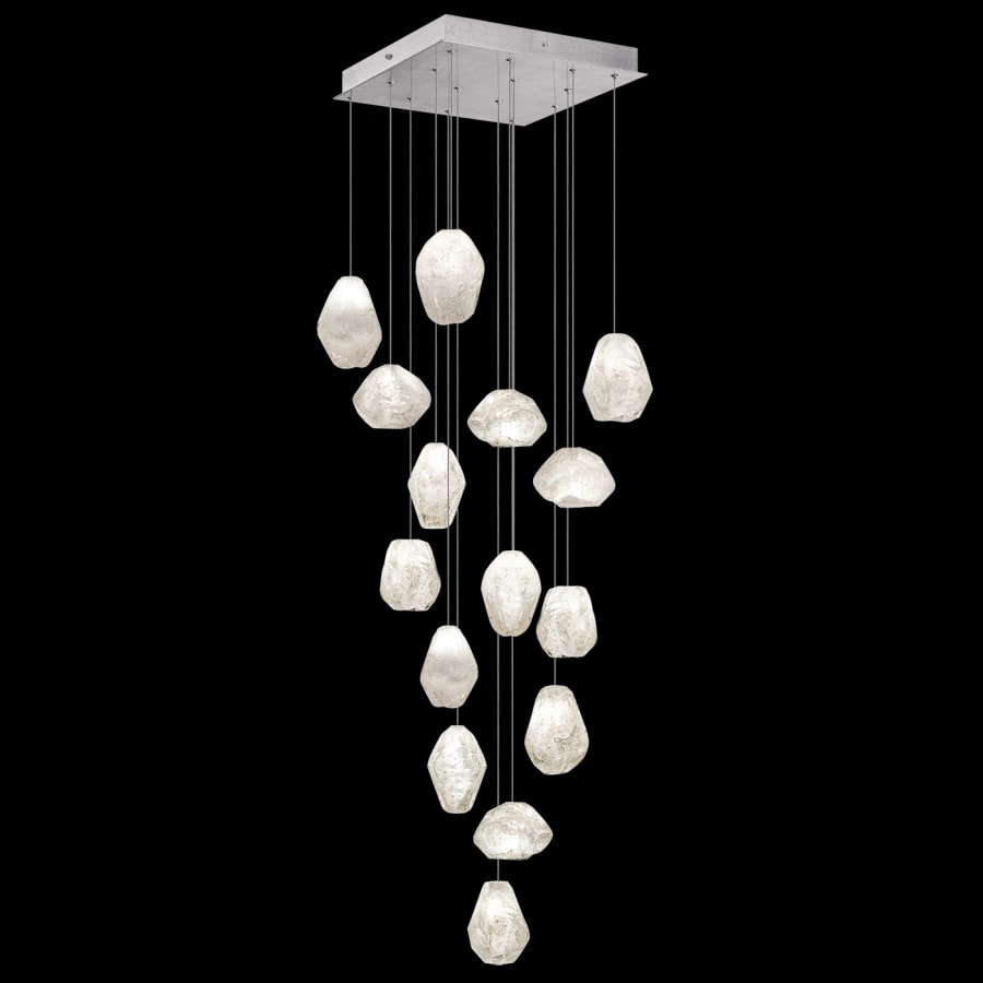 Fine Art Handcrafted Lighting Natural Inspirations 15 Light 19" Wide LED Crystal Multi Light Pendant