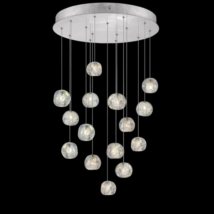 Fine Art Handcrafted Lighting Natural Inspirations 15 Light 21" Wide LED Crystal Multi Light Pendant
