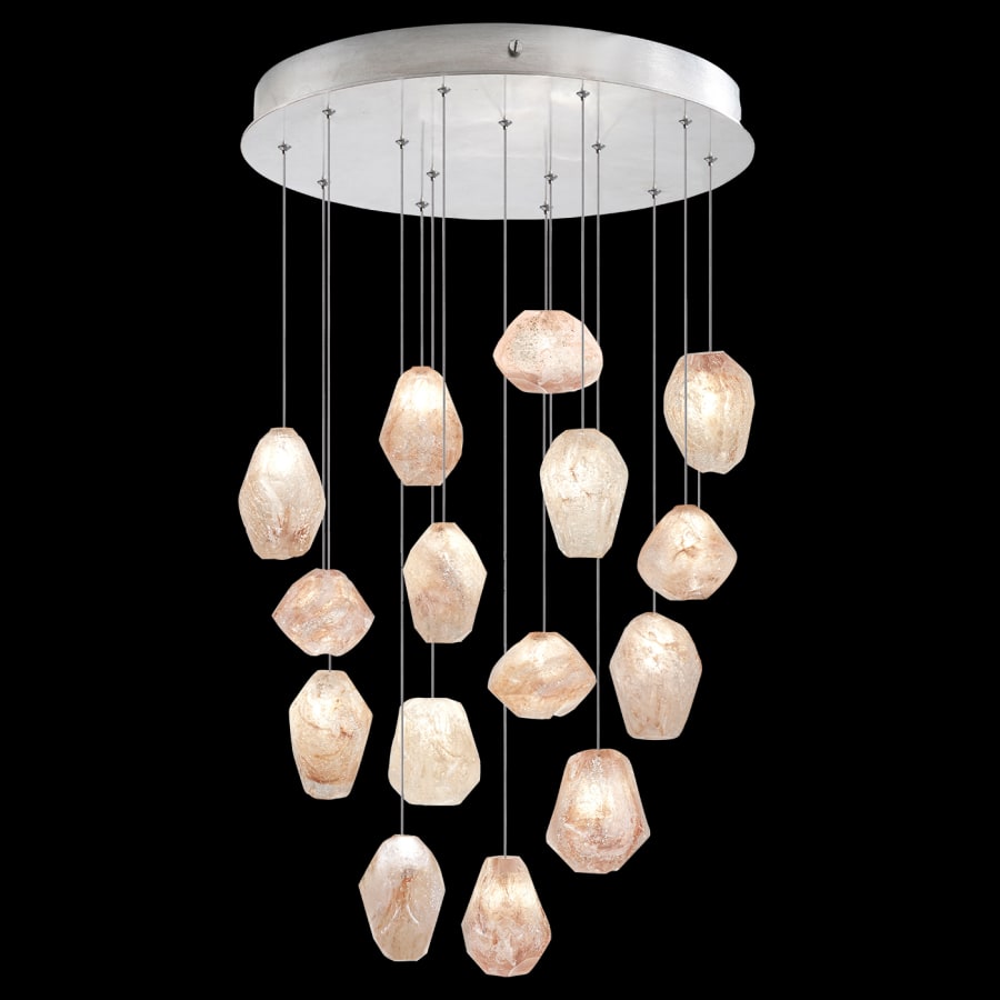 Fine Art Handcrafted Lighting Natural Inspirations 15 Light 21" Wide LED Crystal Multi Light Pendant