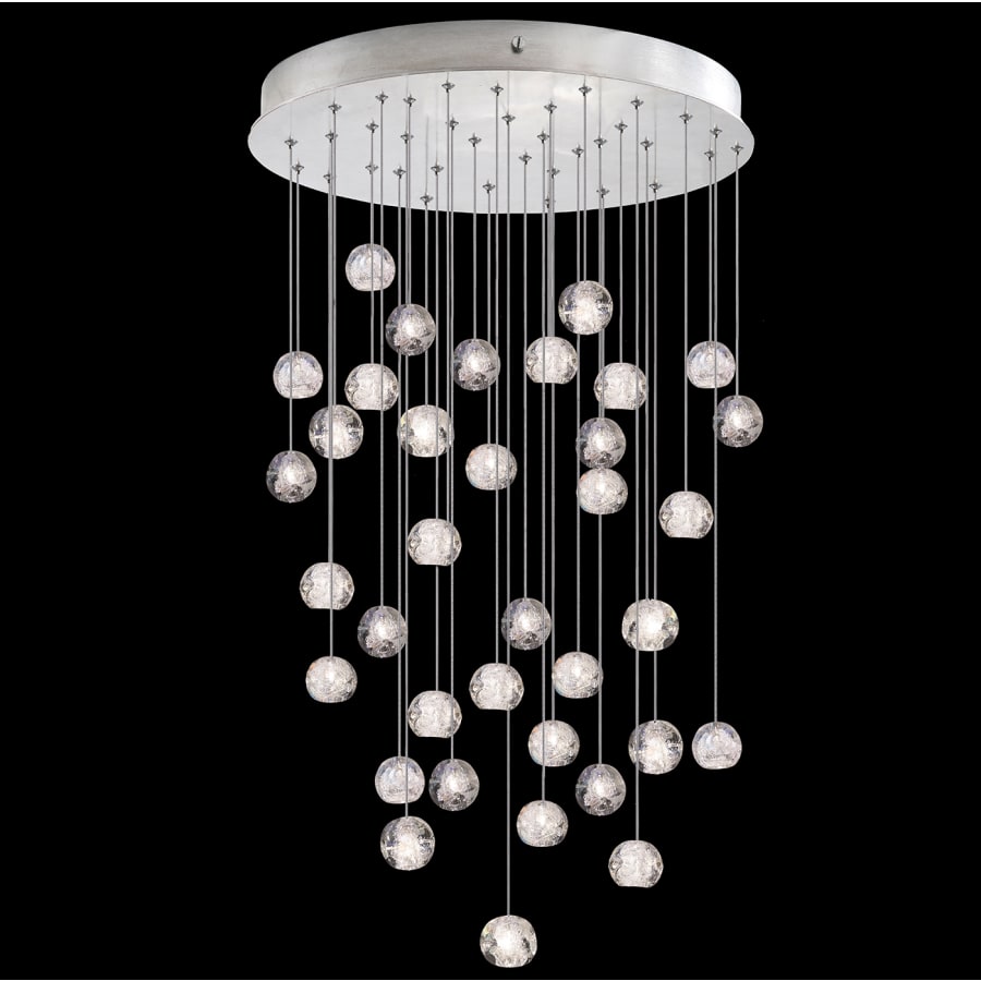 Fine Art Handcrafted Lighting Natural Inspirations 36 Light 34" Wide LED Crystal Multi Light Pendant