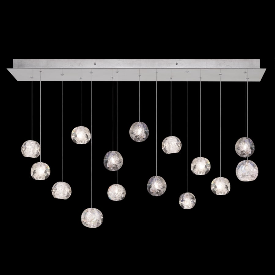 Fine Art Handcrafted Lighting Natural Inspirations 15 Light 48" Wide LED Crystal Multi Light Pendant