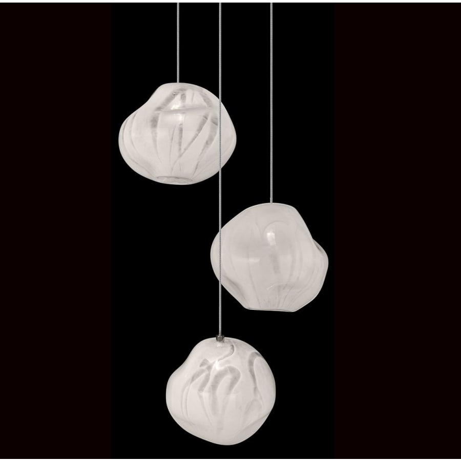 Fine Art Handcrafted Lighting Vesta 3 Light 9" Wide LED Abstract Multi Light Pendant