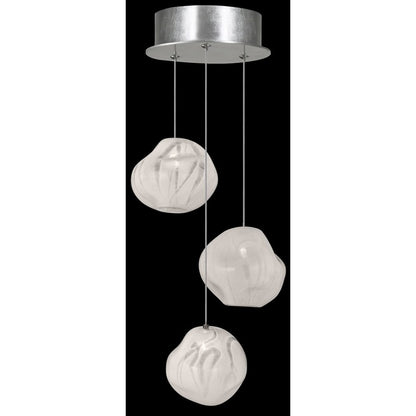 Fine Art Handcrafted Lighting Vesta 3 Light 9" Wide LED Abstract Multi Light Pendant