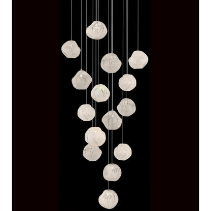 Fine Art Handcrafted Lighting Vesta 15 Light 19" Wide LED Abstract Multi Light Pendant