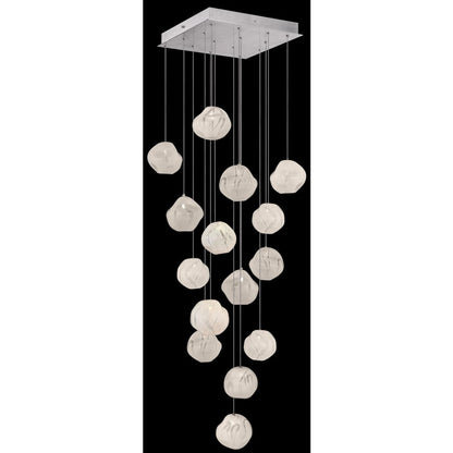 Fine Art Handcrafted Lighting Vesta 15 Light 19" Wide LED Abstract Multi Light Pendant
