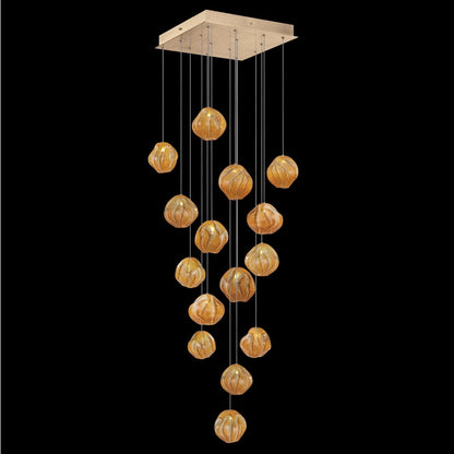 Fine Art Handcrafted Lighting Vesta 15 Light 19" Wide LED Abstract Multi Light Pendant