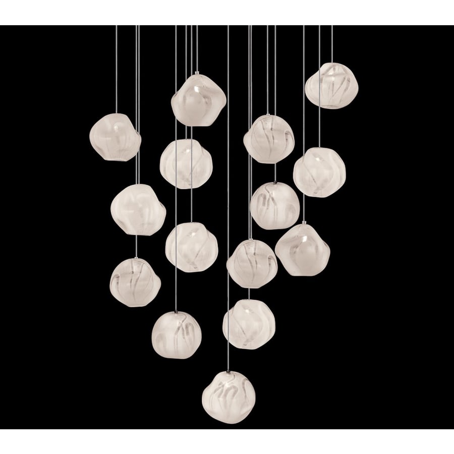 Fine Art Handcrafted Lighting Vesta 15 Light 21" Wide LED Abstract Multi Light Pendant