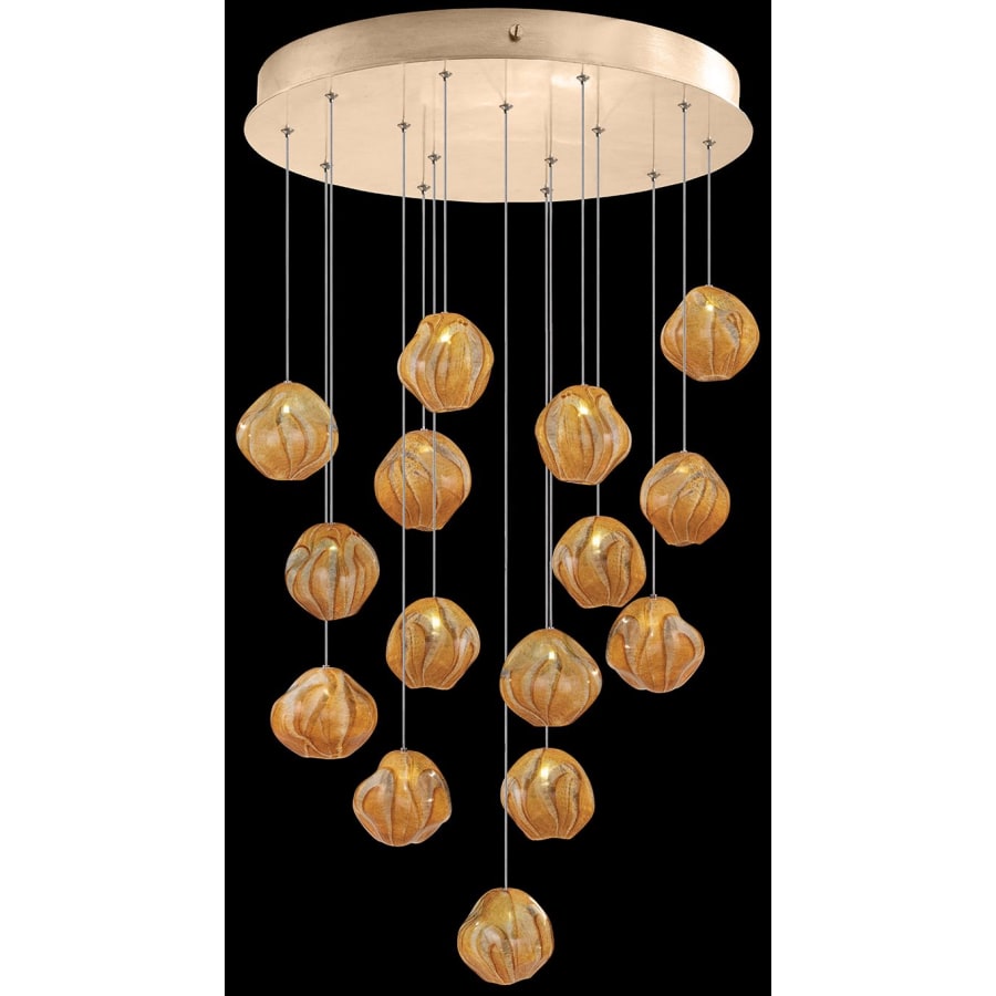 Fine Art Handcrafted Lighting Vesta 15 Light 21" Wide LED Abstract Multi Light Pendant