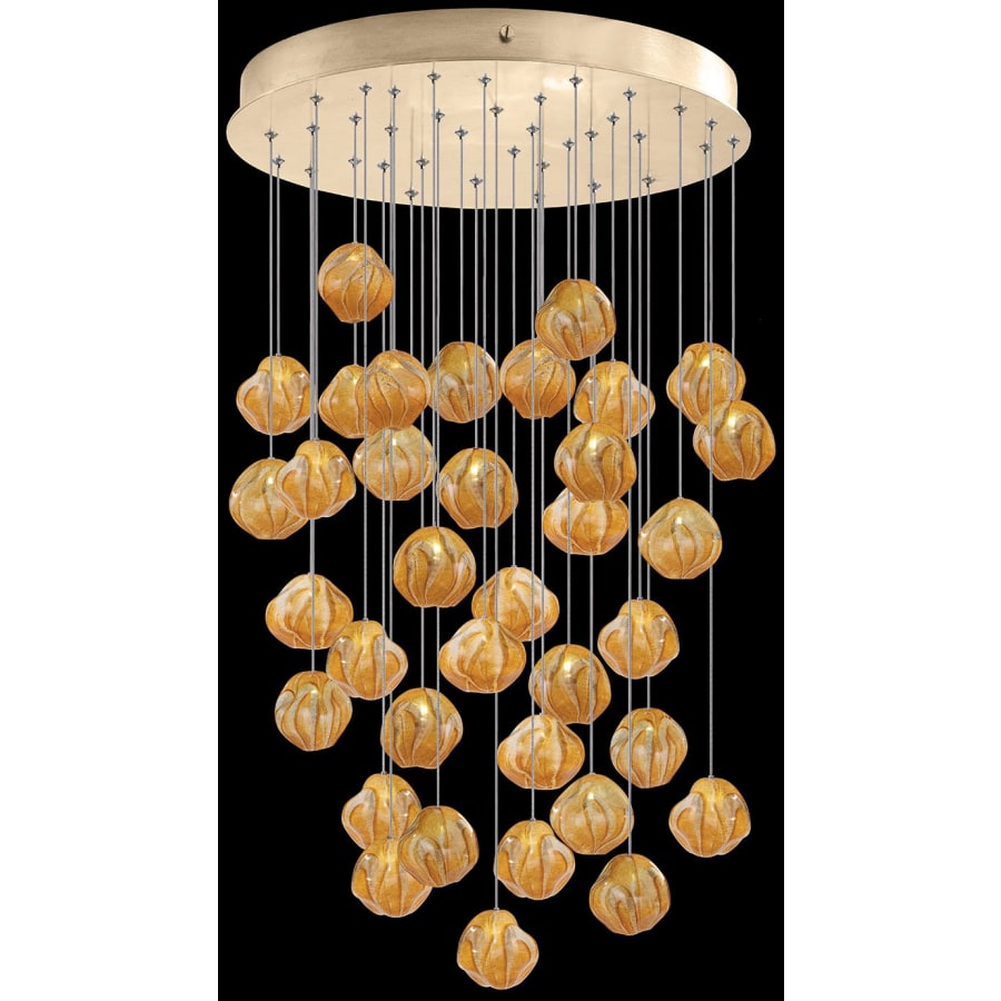 Fine Art Handcrafted Lighting Vesta 36 Light 34" Wide LED Abstract Multi Light Pendant