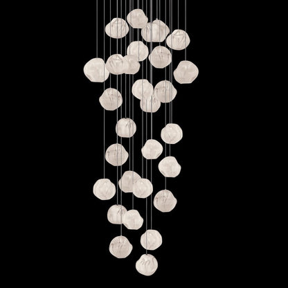 Fine Art Handcrafted Lighting Vesta 30 Light 30" Wide LED Abstract Multi Light Pendant