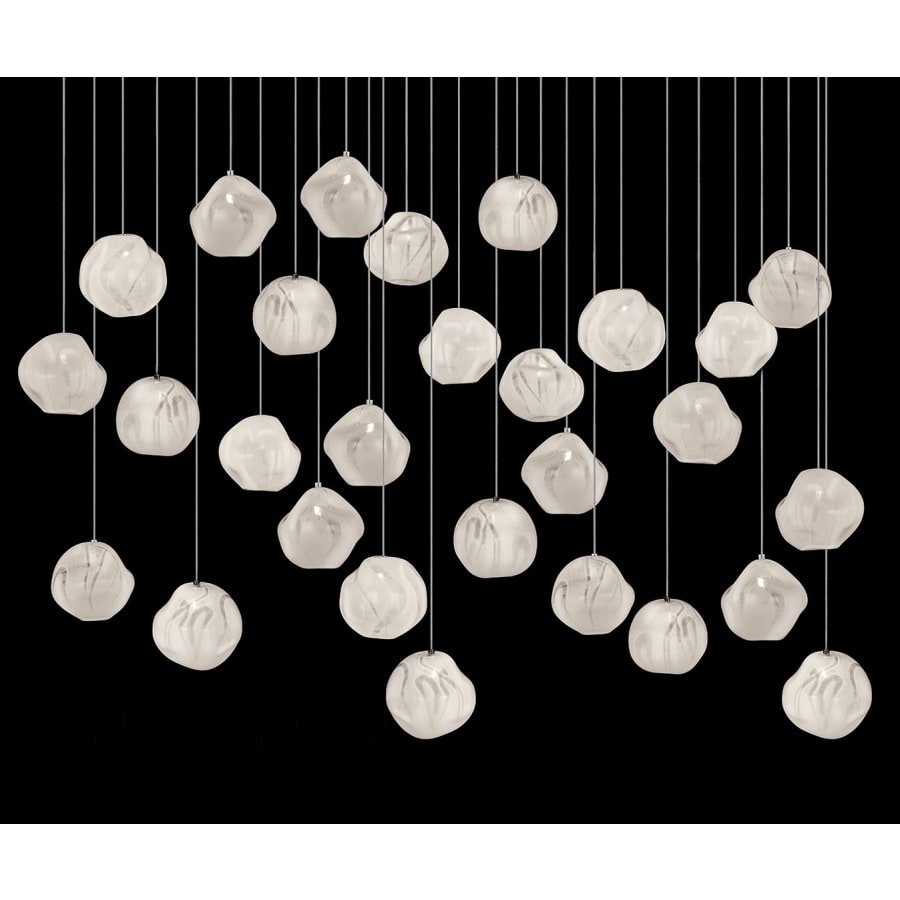 Fine Art Handcrafted Lighting Vesta 28 Light 54" Wide LED Abstract Multi Light Pendant