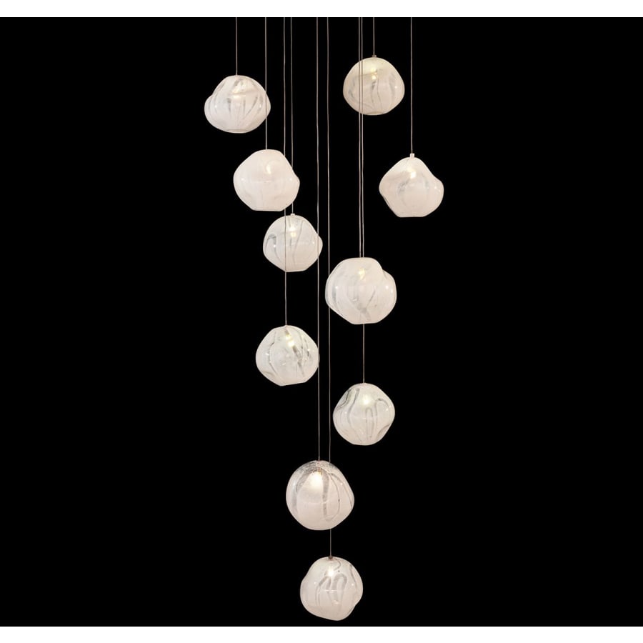 Fine Art Handcrafted Lighting Vesta 10 Light 22" Wide LED Abstract Multi Light Pendant