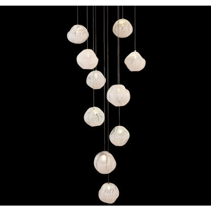 Fine Art Handcrafted Lighting Vesta 10 Light 22" Wide LED Abstract Multi Light Pendant