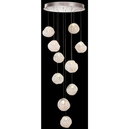 Fine Art Handcrafted Lighting Vesta 10 Light 22" Wide LED Abstract Multi Light Pendant
