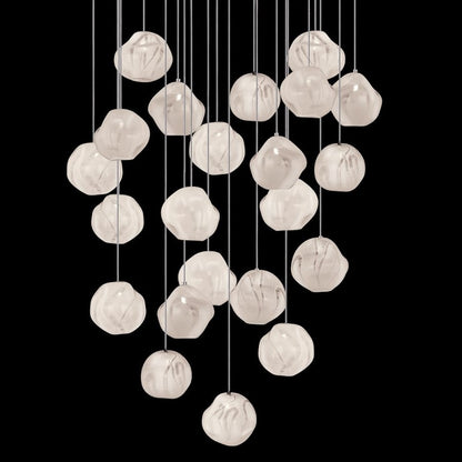 Fine Art Handcrafted Lighting Vesta 22 Light 24" Wide LED Abstract Multi Light Pendant